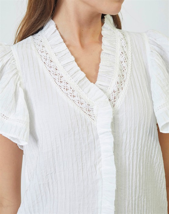 Alisa CC Lace Top - Off White